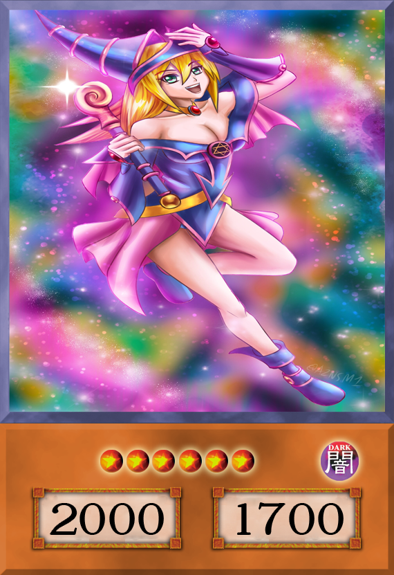 Set #14  Sexy Dark Magician Girl (Anime Art) - Yugioh Orica