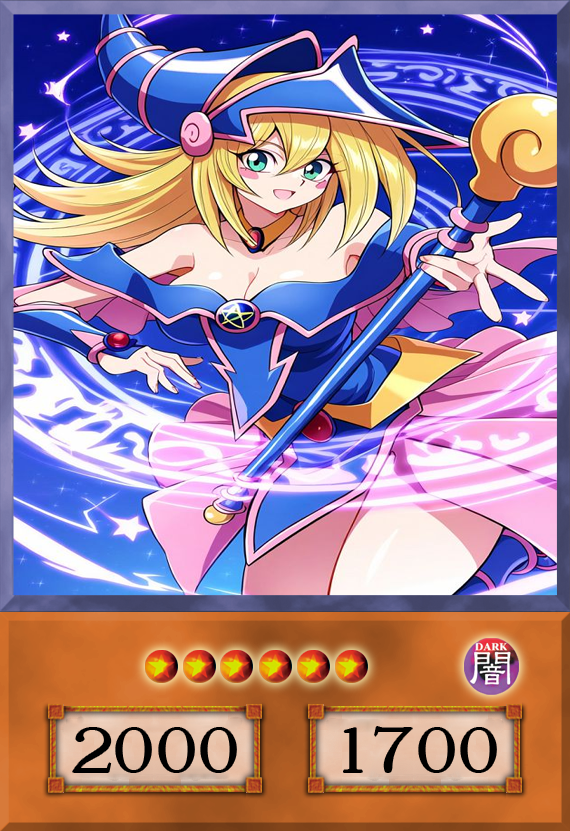 Set #14  Sexy Dark Magician Girl (Anime Art) - Yugioh Orica