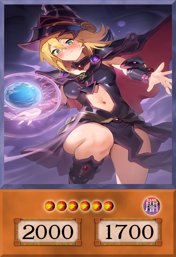 Set #15  Sexy Dark Magician Girl (Anime Art) - Yugioh Orica