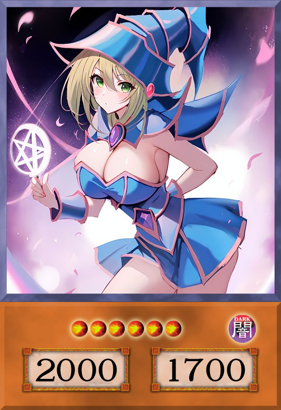 Set #16  Sexy Dark Magician Girl (Anime Art) - Yugioh Orica