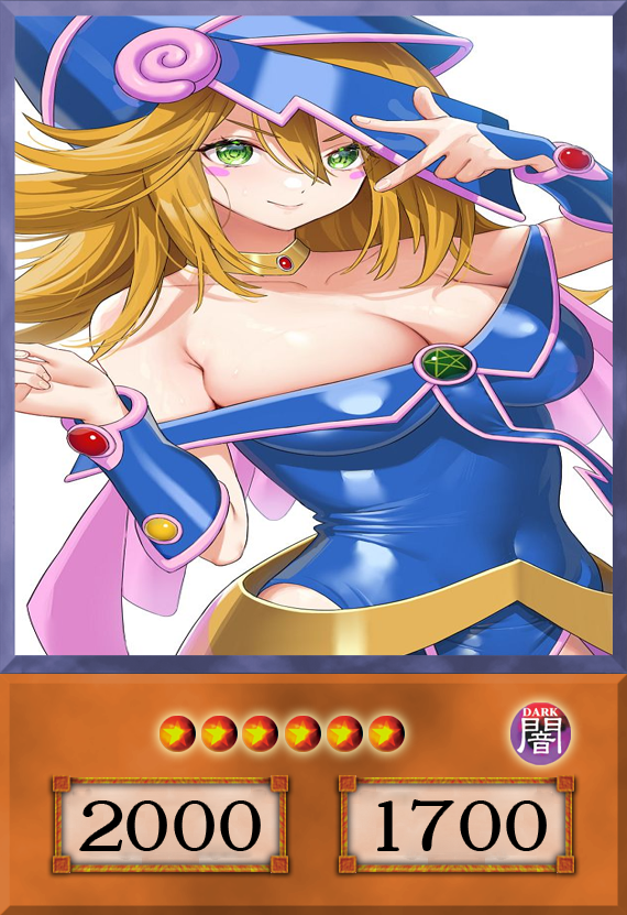 Set #18  Sexy Dark Magician Girl (Anime Art) - Yugioh Orica