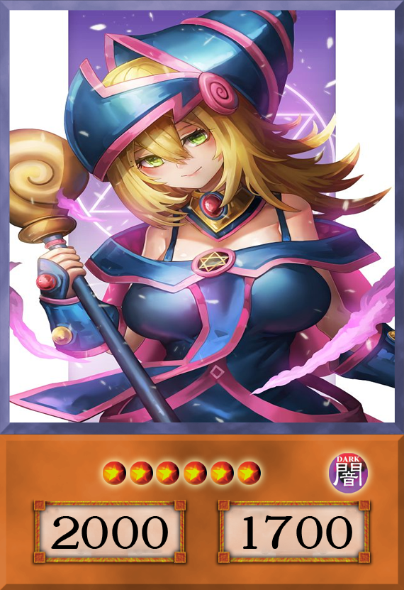 Set #19  Sexy Dark Magician Girl (Anime Art) - Yugioh Orica