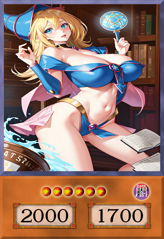 Set #22  Sexy Dark Magician Girl (Anime Art) - Yugioh Orica