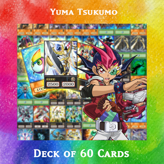 Yuma Tsukumo deck of 60 anime cards