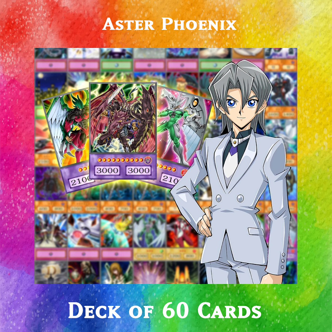 Aster Phoenix deck of 60 anime cards - Yugioh Orica