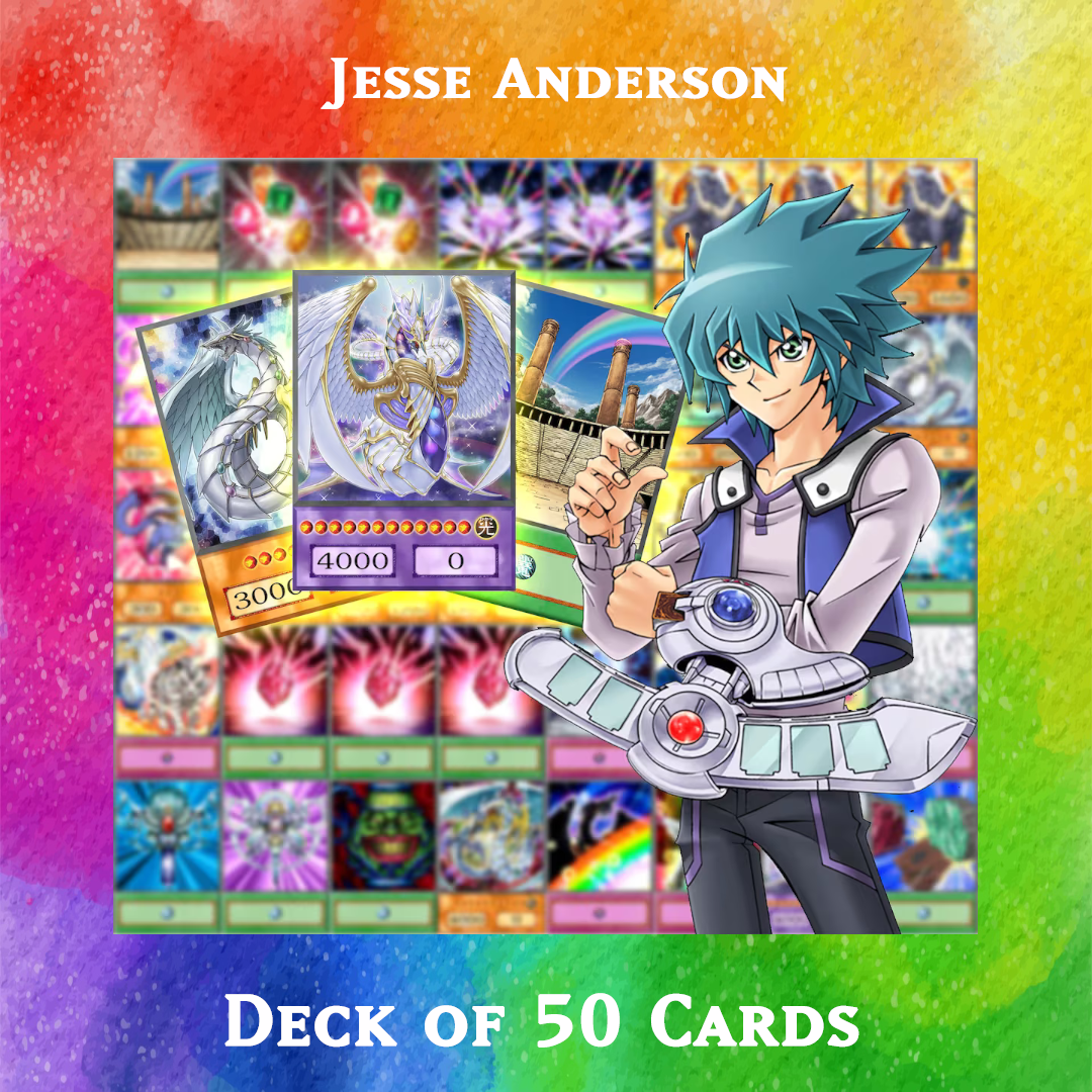 Jesse Anderson deck of 50 anime cards - Yugioh Orica