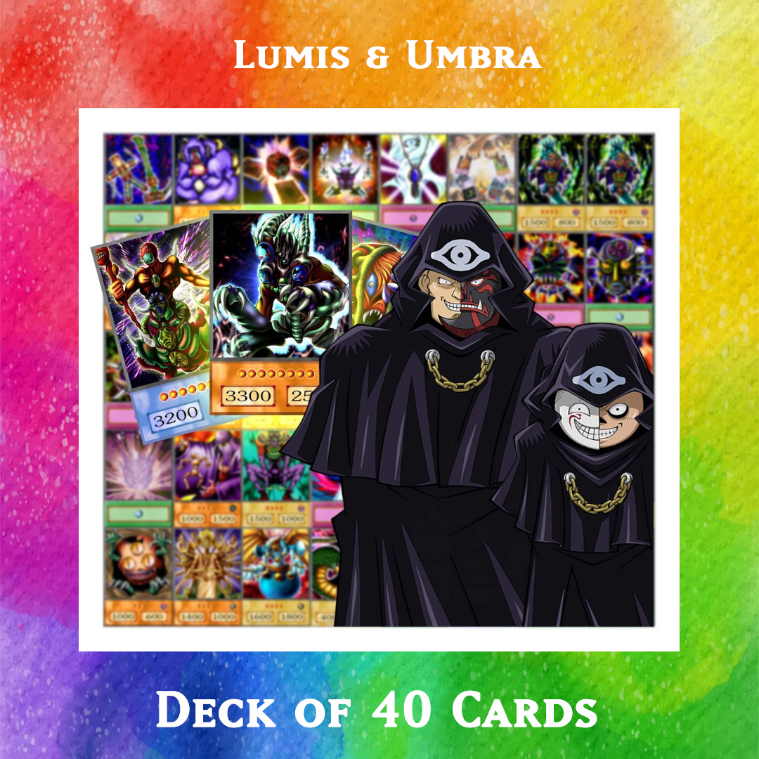 Lumis & Umbra deck of 40 anime cards - Yugioh Orica