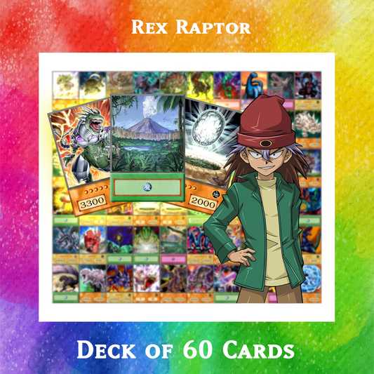 Rex Raptor deck of 60 anime cards - Yugioh Orica