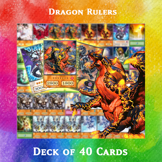 Dragon Rulers deck of 40 anime cards - Yugioh Orica