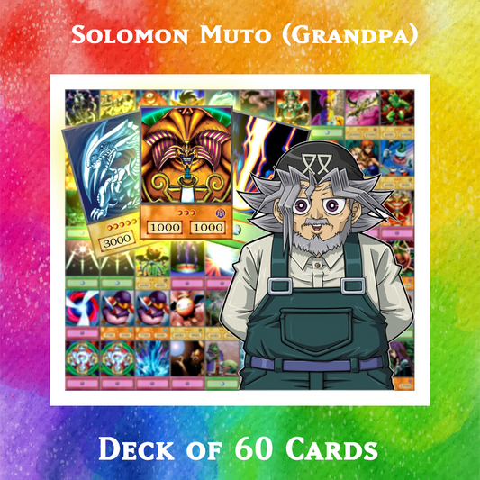 Solomon Muto (Grandpa) deck of 60 anime cards - Yugioh Orica