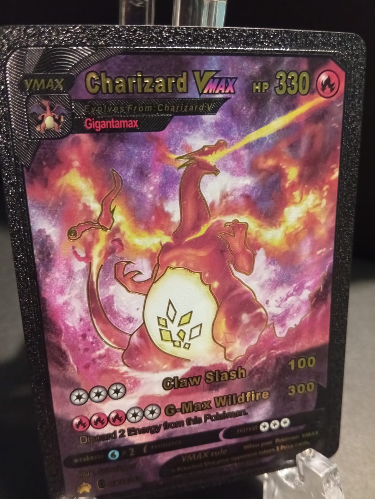 Charizard - Orica Golden / Black Foil Card Yugioh Orica Vintage Charizard - Orica Golden / Black Foil Card Yugioh Orica Vintage