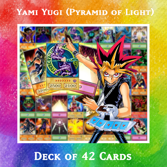 Yami Yugi (Pyramid of Light) deck of 42 anime cards