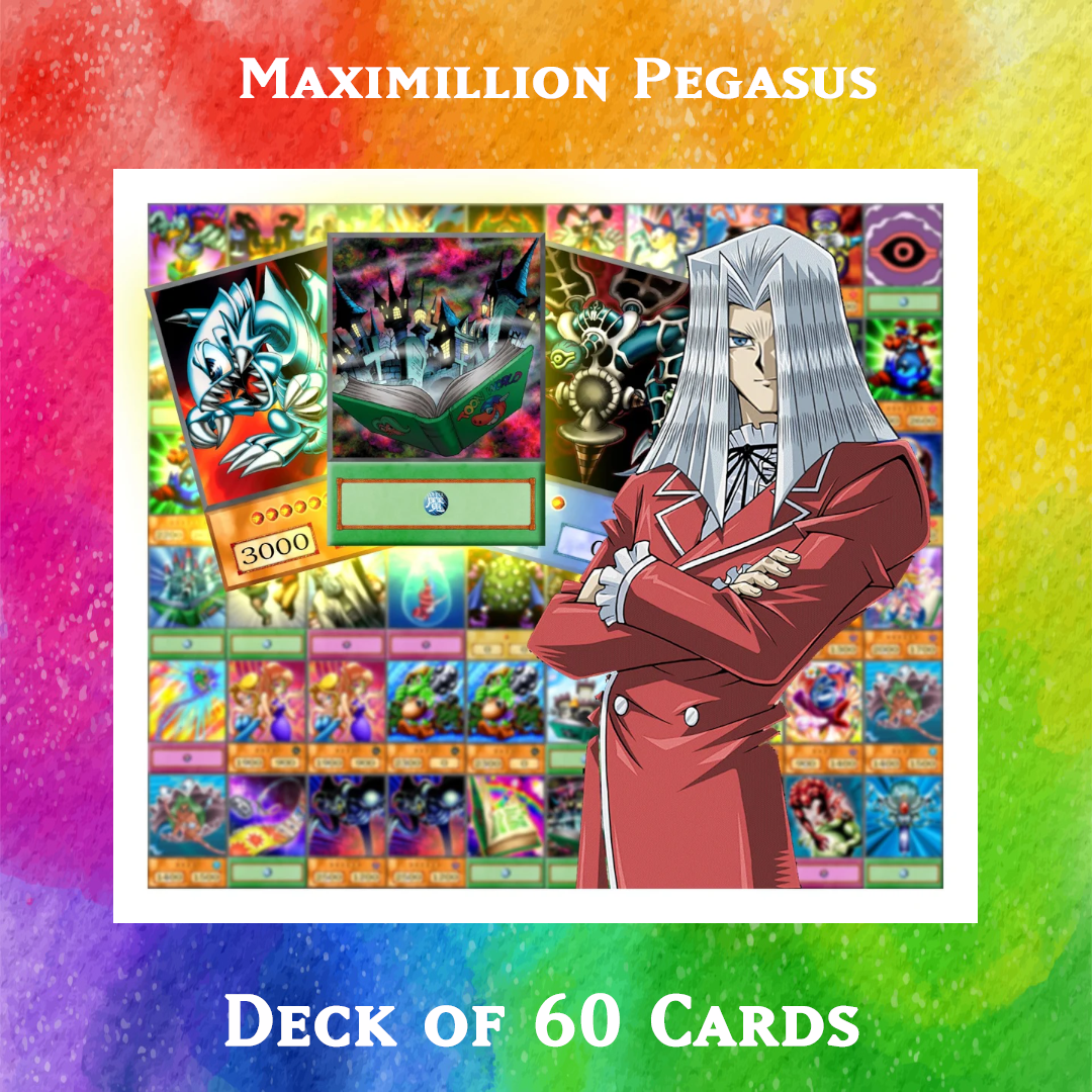 Maximillion Pegasus deck of 60 anime cards - Yugioh Orica