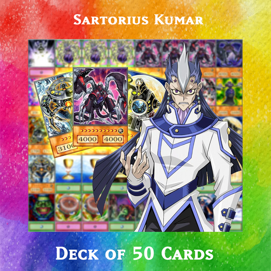 Sartorius Kumar deck of 50 anime cards - Yugioh Orica