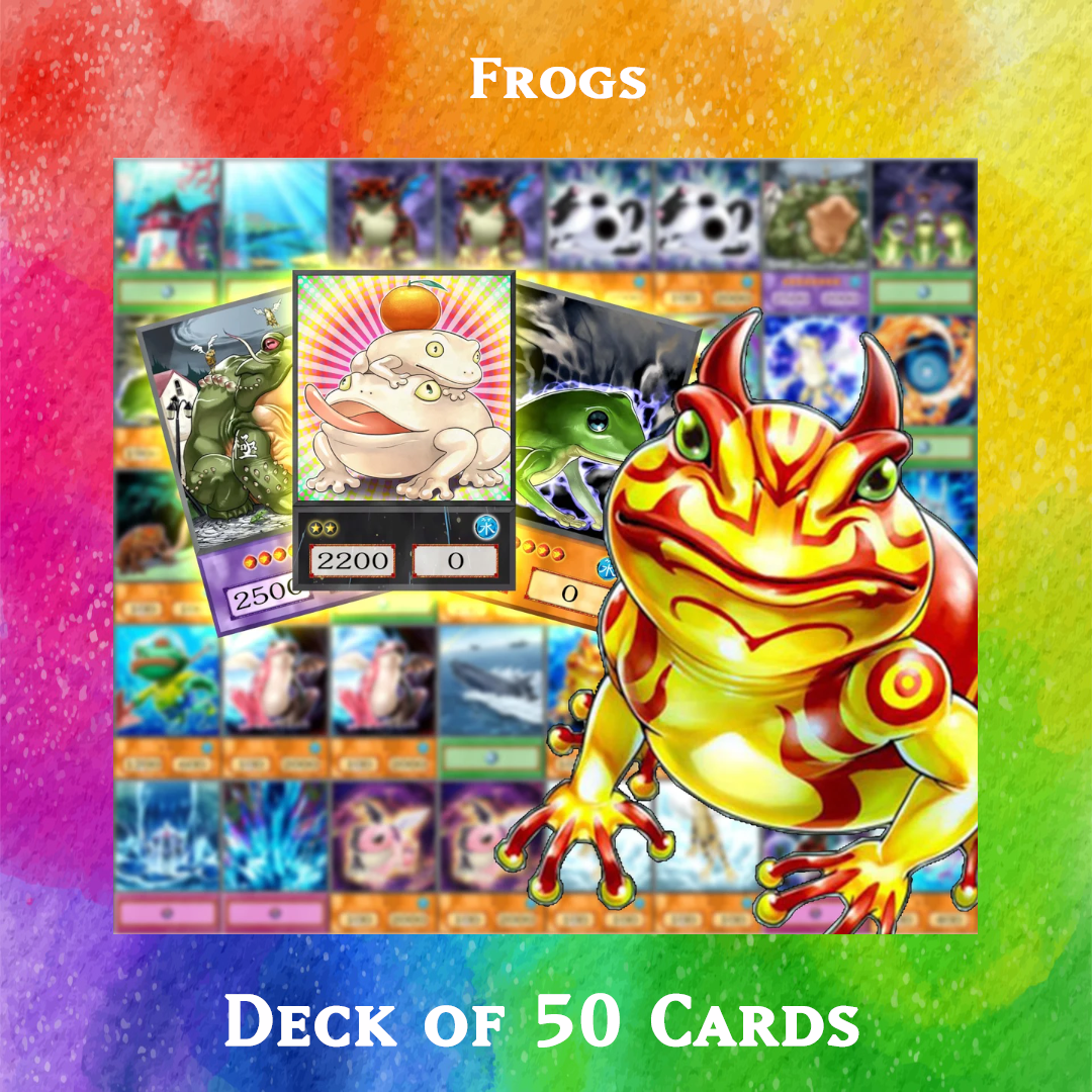 Frogs deck of 50 anime cards - Yugioh Orica