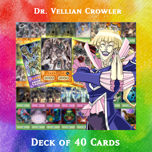 Dr. Vellian Crowler deck of 40 anime cards - Yugioh Orica