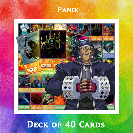 Panik deck of 40 anime cards - Yugioh Orica