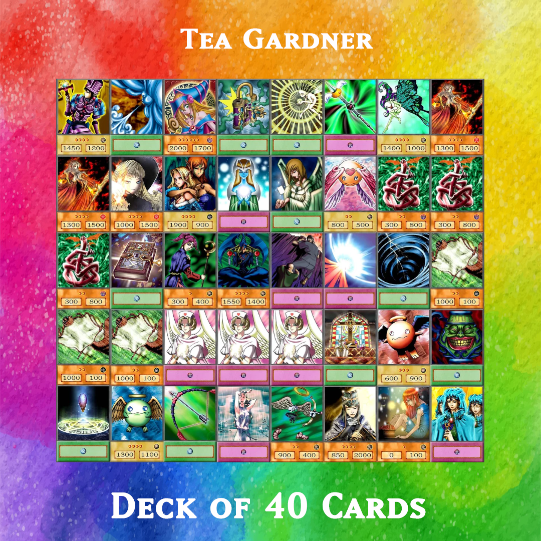 Tea Gardner deck of 40 anime cards