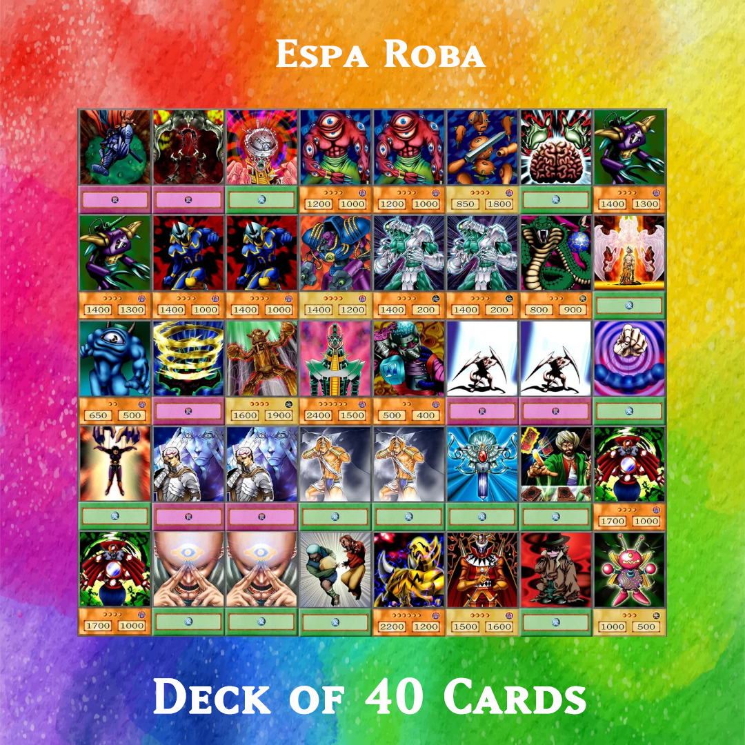 Espa Roba deck of 40 anime cards - Yugioh Orica