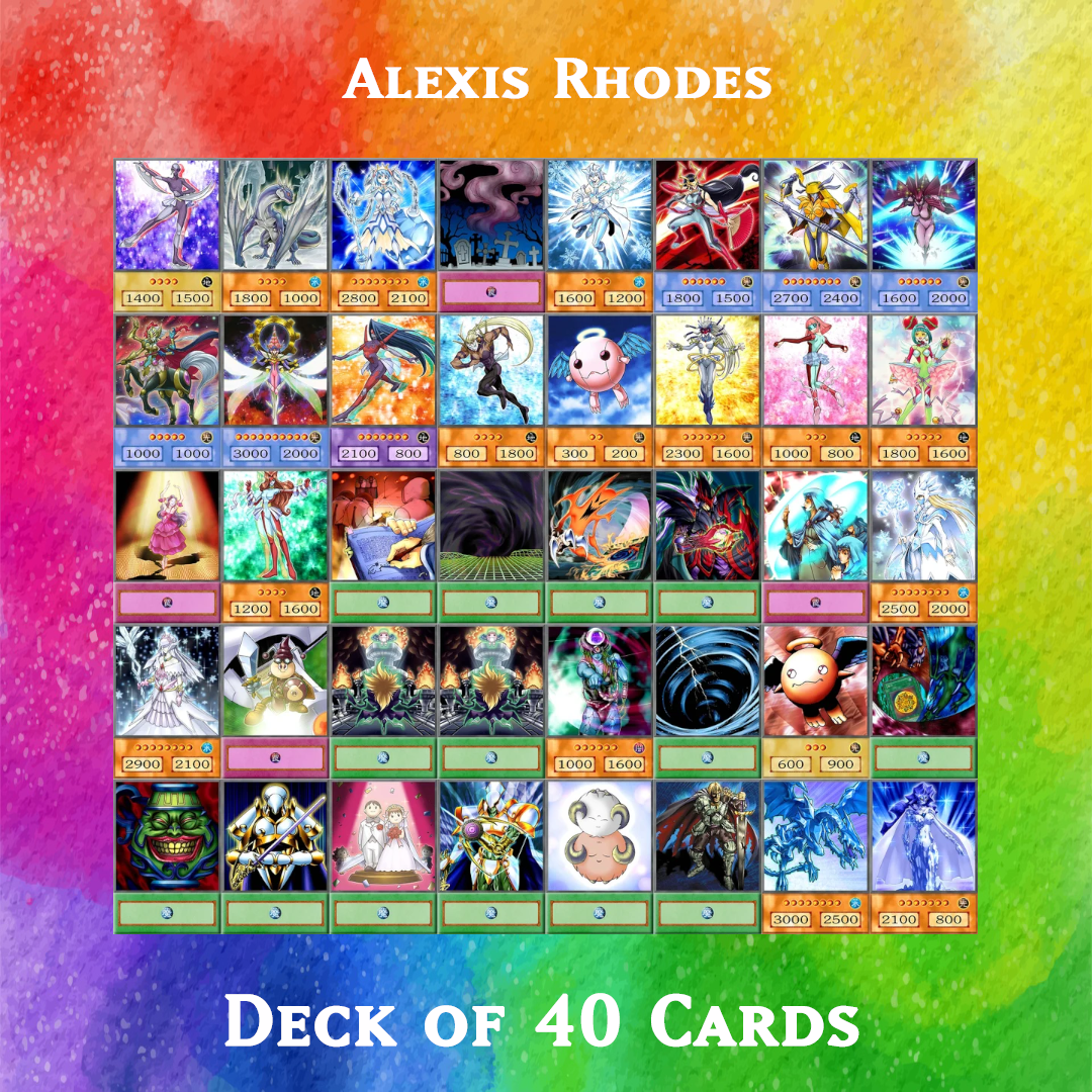 Alexis Rhodes deck of 40 anime cards - Yugioh Orica