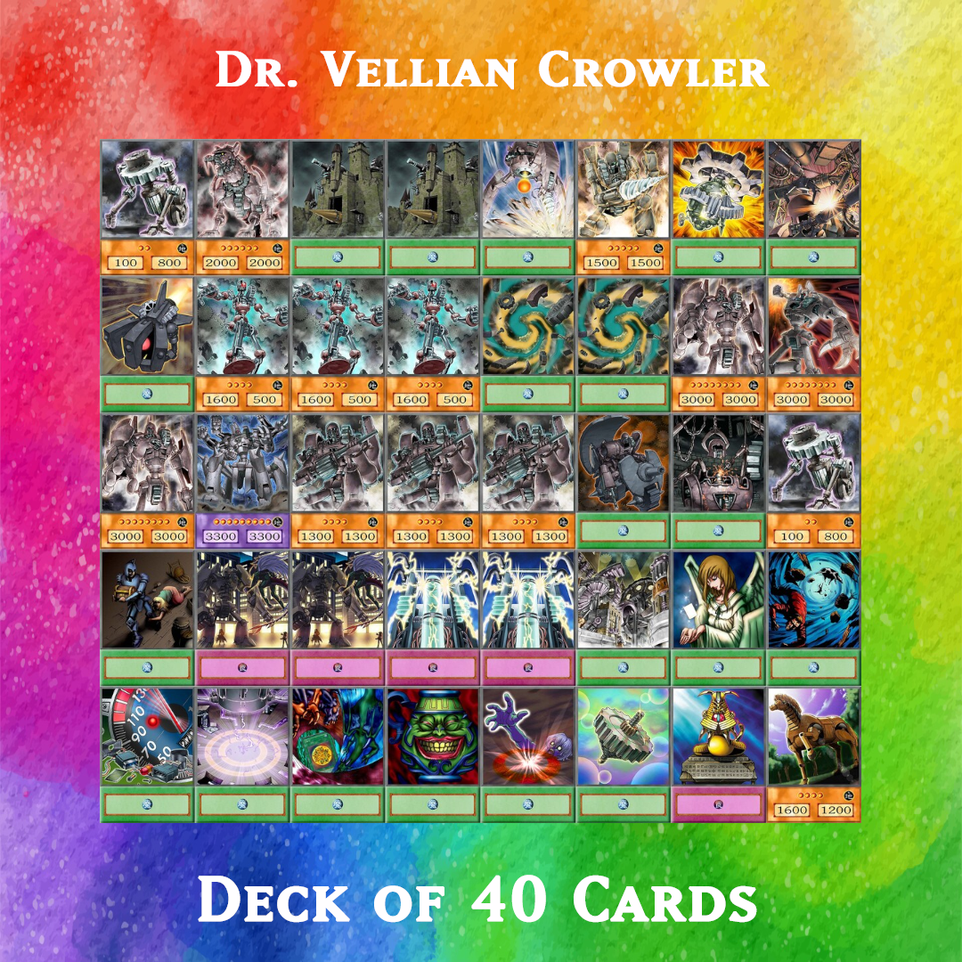 Yugioh Orica - Dr. Vellian Crowler deck of 40 anime cards Yugioh Orica Vintage Yugioh Orica - Dr. Vellian Crowler deck of 40 anime cards Yugioh Orica Vintage