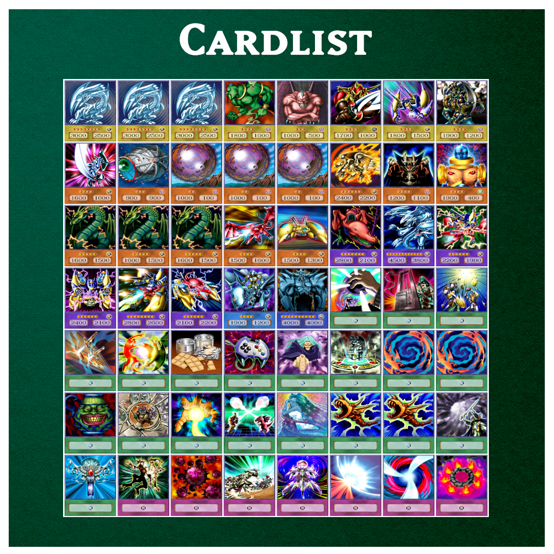 Seto Kaiba - 56 cards deck