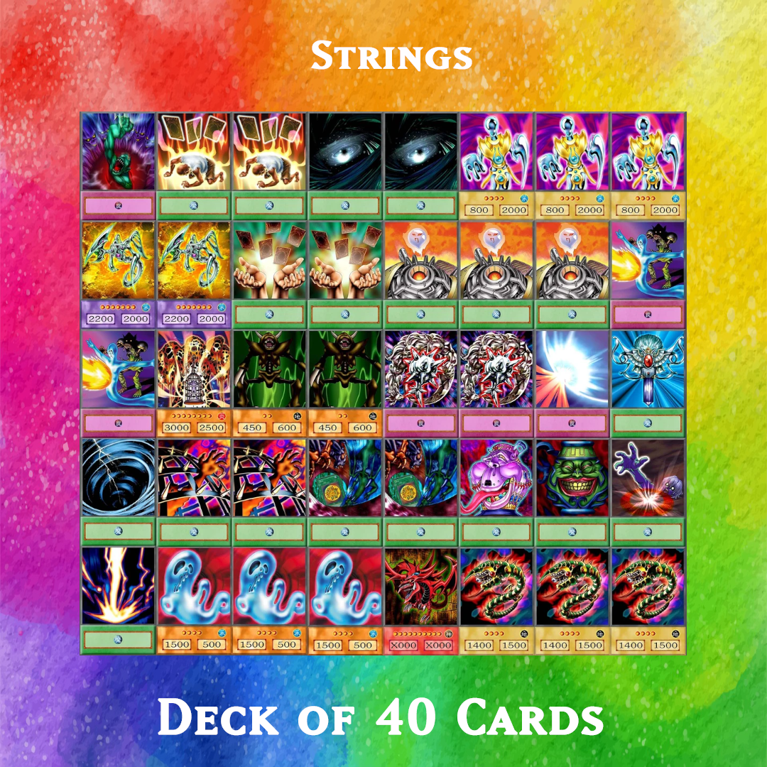 Strings deck of 40 anime cards - Yugioh Orica