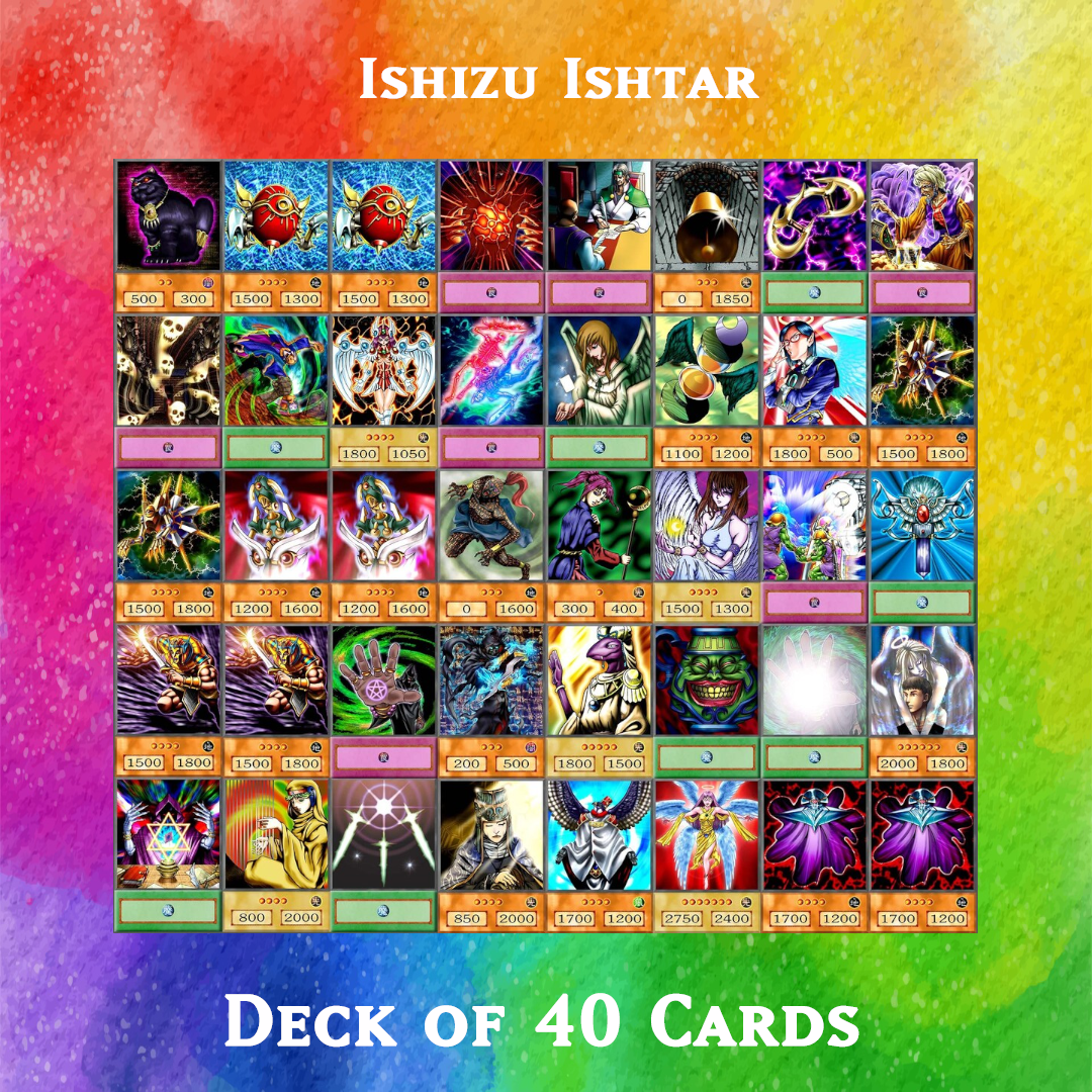 Ishizu Ishtar deck of 40 anime cards - Yugioh Orica