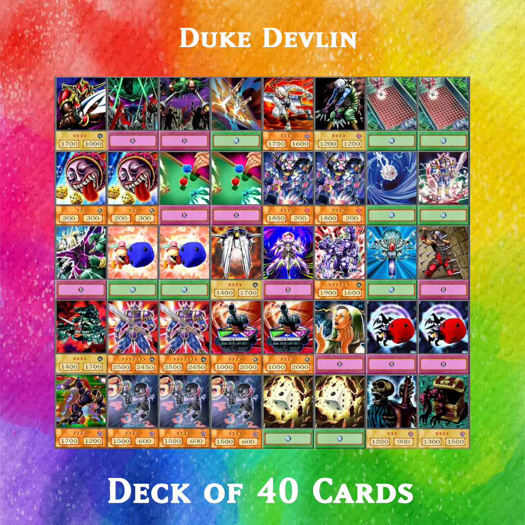 Duke Devlin deck of 40 anime cards - Yugioh Orica