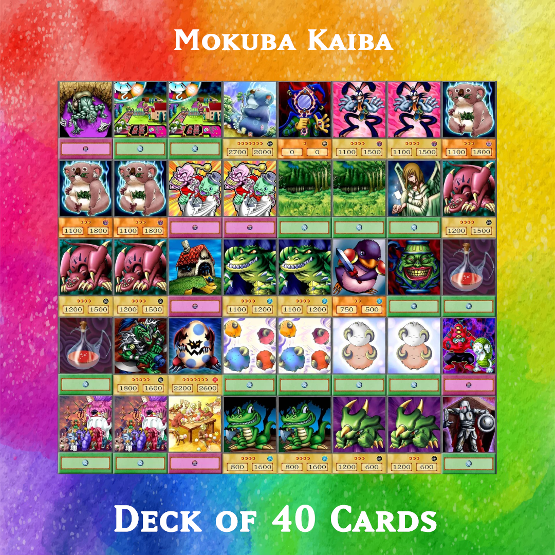 Mokuba Kaiba deck of 40 anime cards - Yugioh Orica