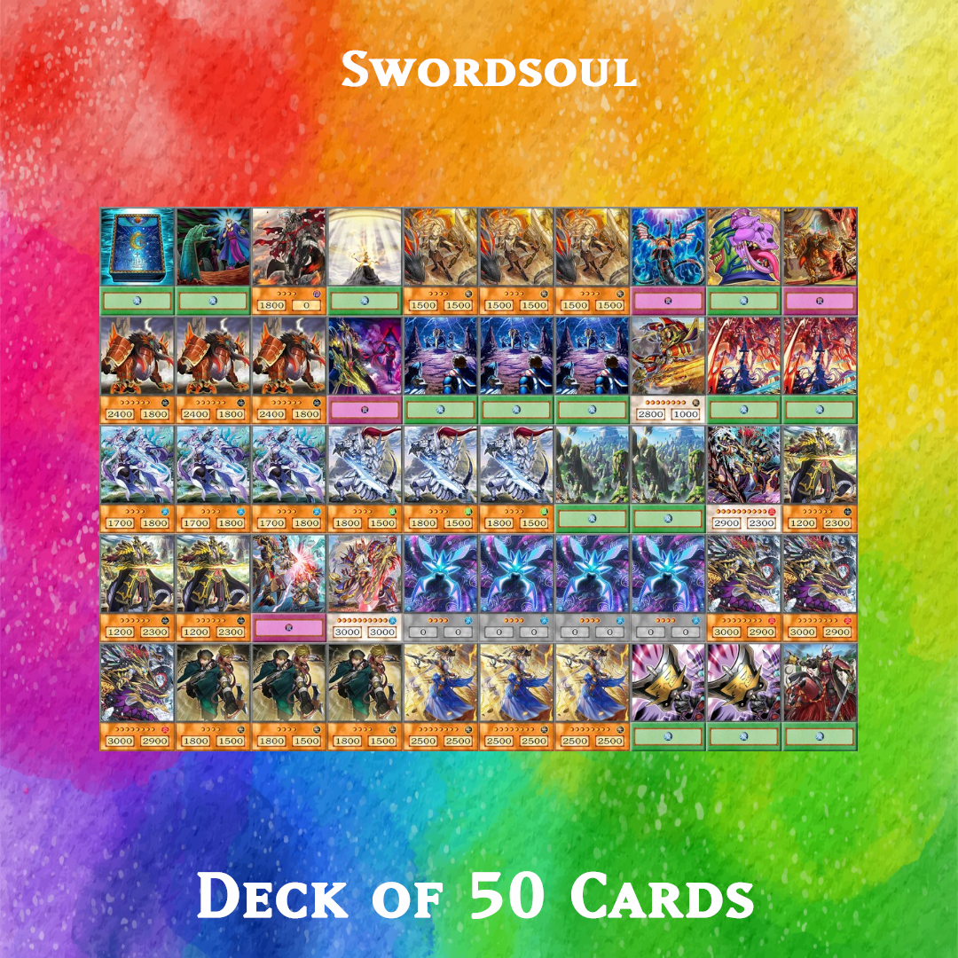 Swordsoul deck of 50 anime cards - Yugioh Orica