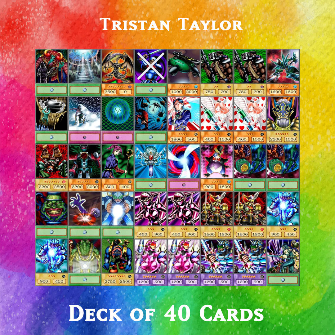 Tristan Taylor deck of 40 anime cards