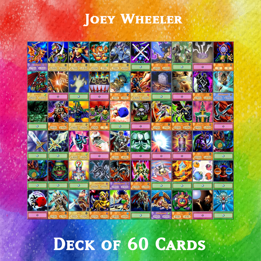 Joey Wheeler deck of 60 anime cards - Yugioh Orica