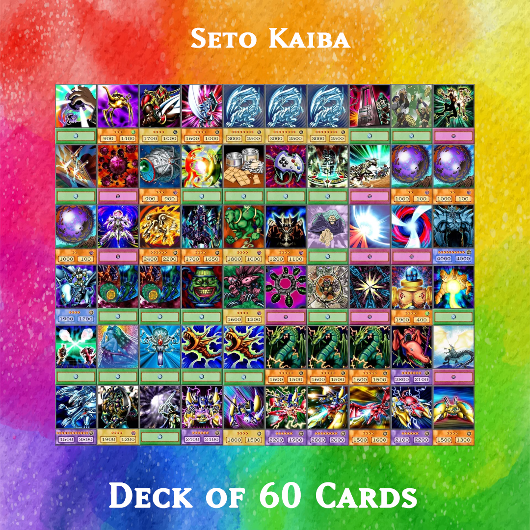 Seto Kaiba deck of 60 anime cards - Yugioh Orica