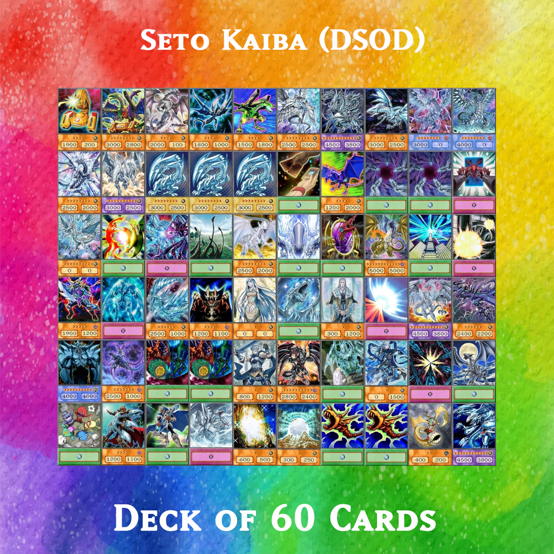 Seto Kaiba (DSOD) deck of 60 anime cards - Yugioh Orica