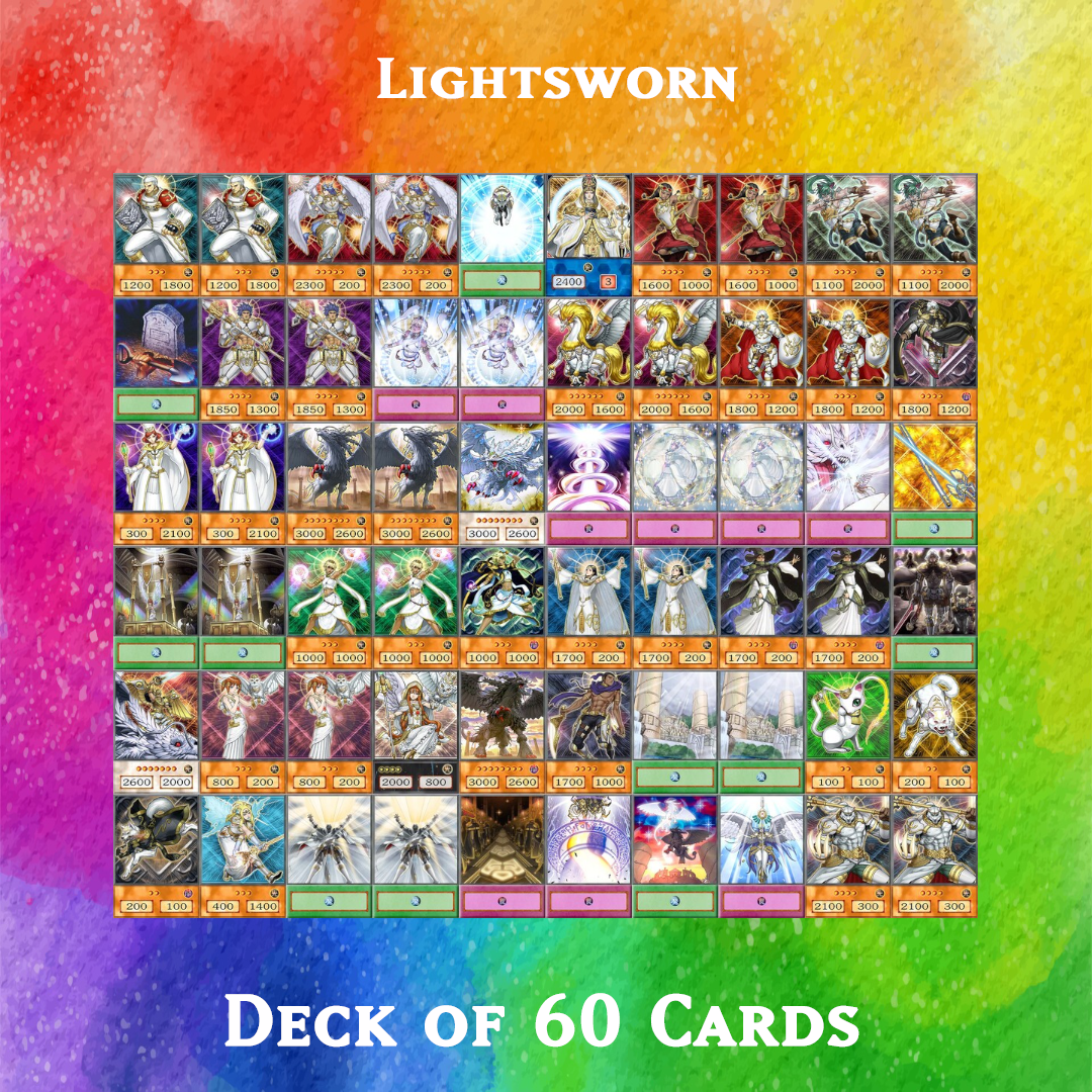 Lightsworn deck of 60 anime cards - Yugioh Orica