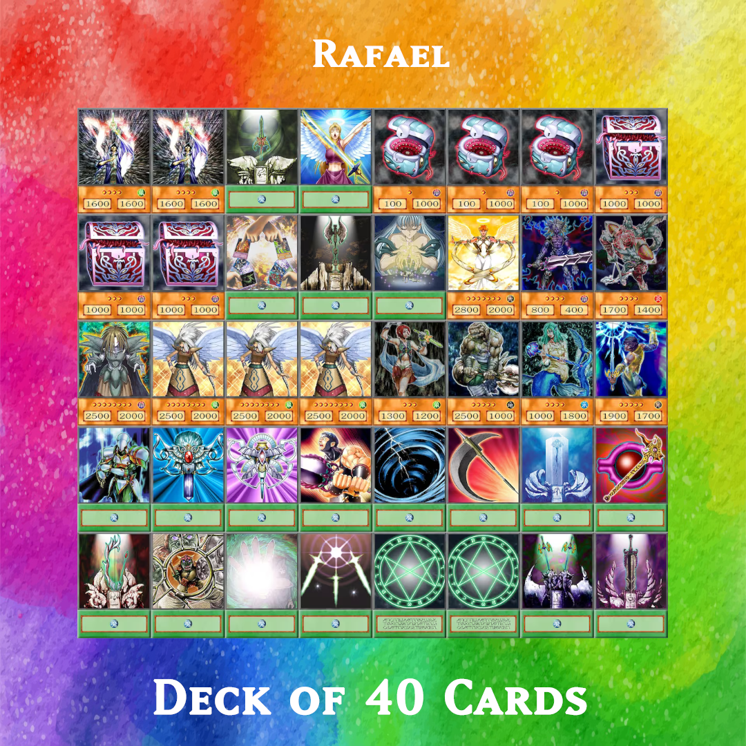 Rafael deck of 40 anime cards - Yugioh Orica