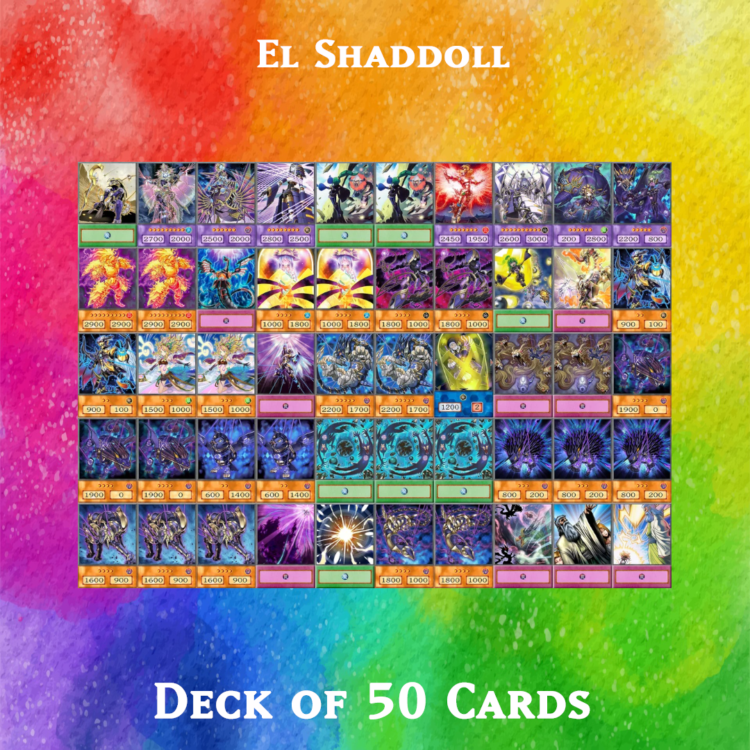 El Shaddoll deck of 50 anime cards - Yugioh Orica