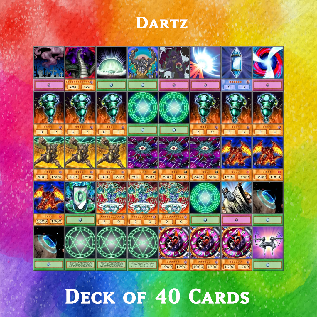 Dartz deck of 40 anime cards - Yugioh Orica