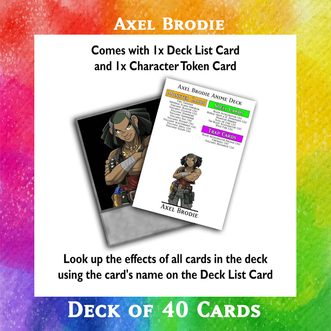 Alex Brodie deck of 40 anime cards - Yugioh Orica