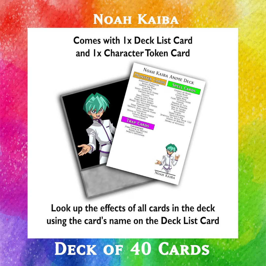 Noah Kaiba deck of 40 anime cards - Yugioh Orica