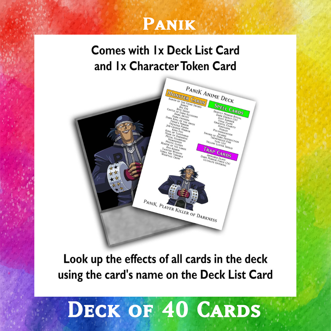 Yugioh Orica - Panik deck of 40 anime cards Yugioh Orica Vintage Yugioh Orica - Panik deck of 40 anime cards Yugioh Orica Vintage