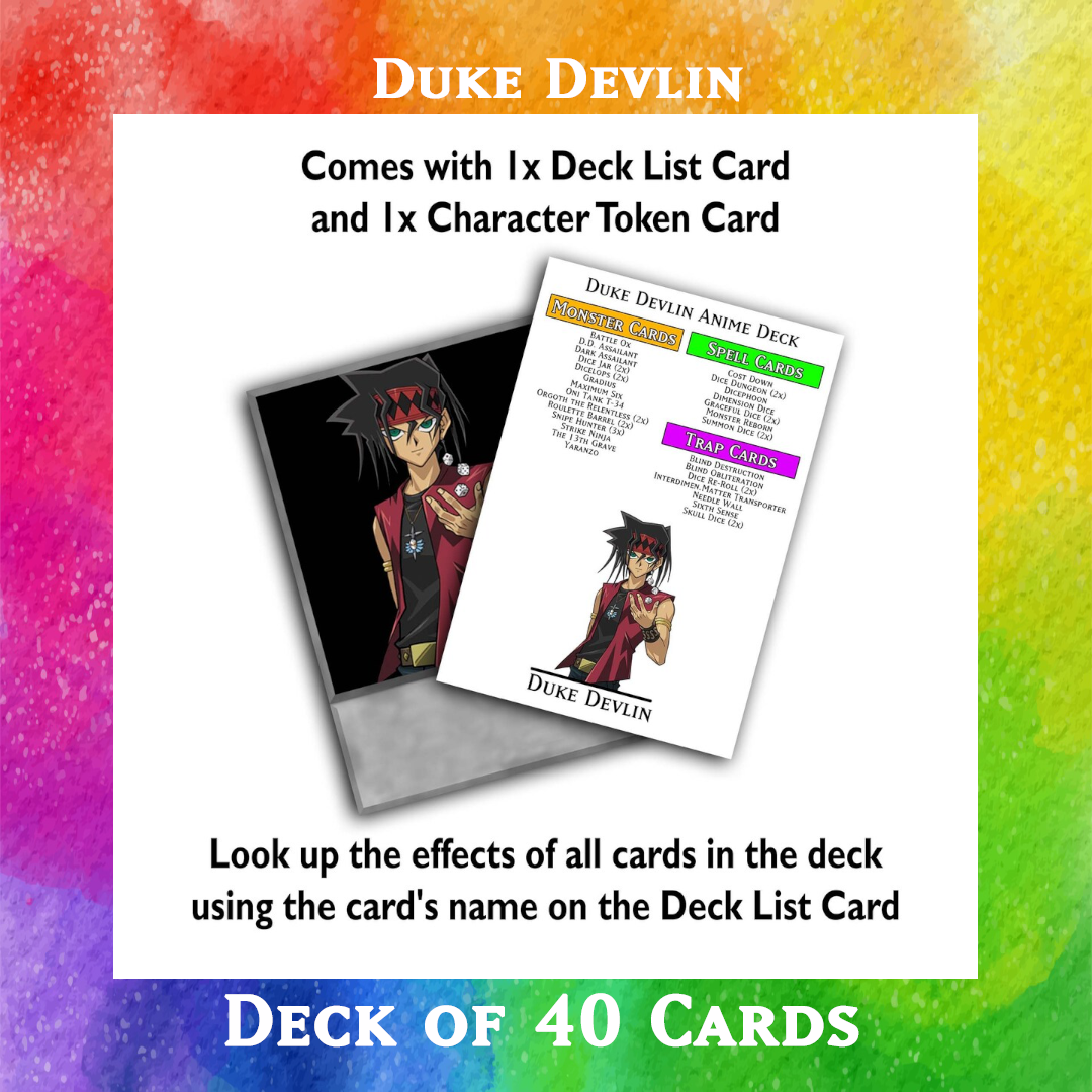 Yugioh Orica - Duke Devlin deck of 40 anime cards Yugioh Orica Vintage Yugioh Orica - Duke Devlin deck of 40 anime cards Yugioh Orica Vintage