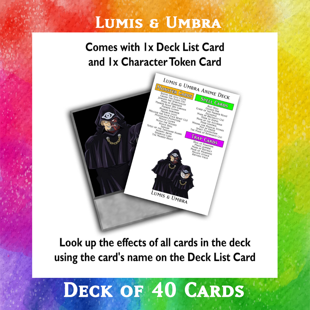 Lumis & Umbra deck of 40 anime cards - Yugioh Orica