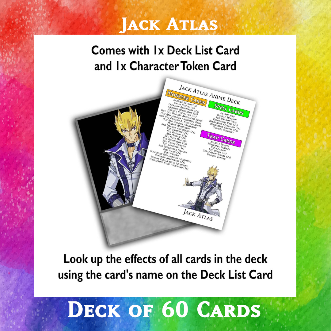 Jack Atlas deck of 60 anime cards - Yugioh Orica