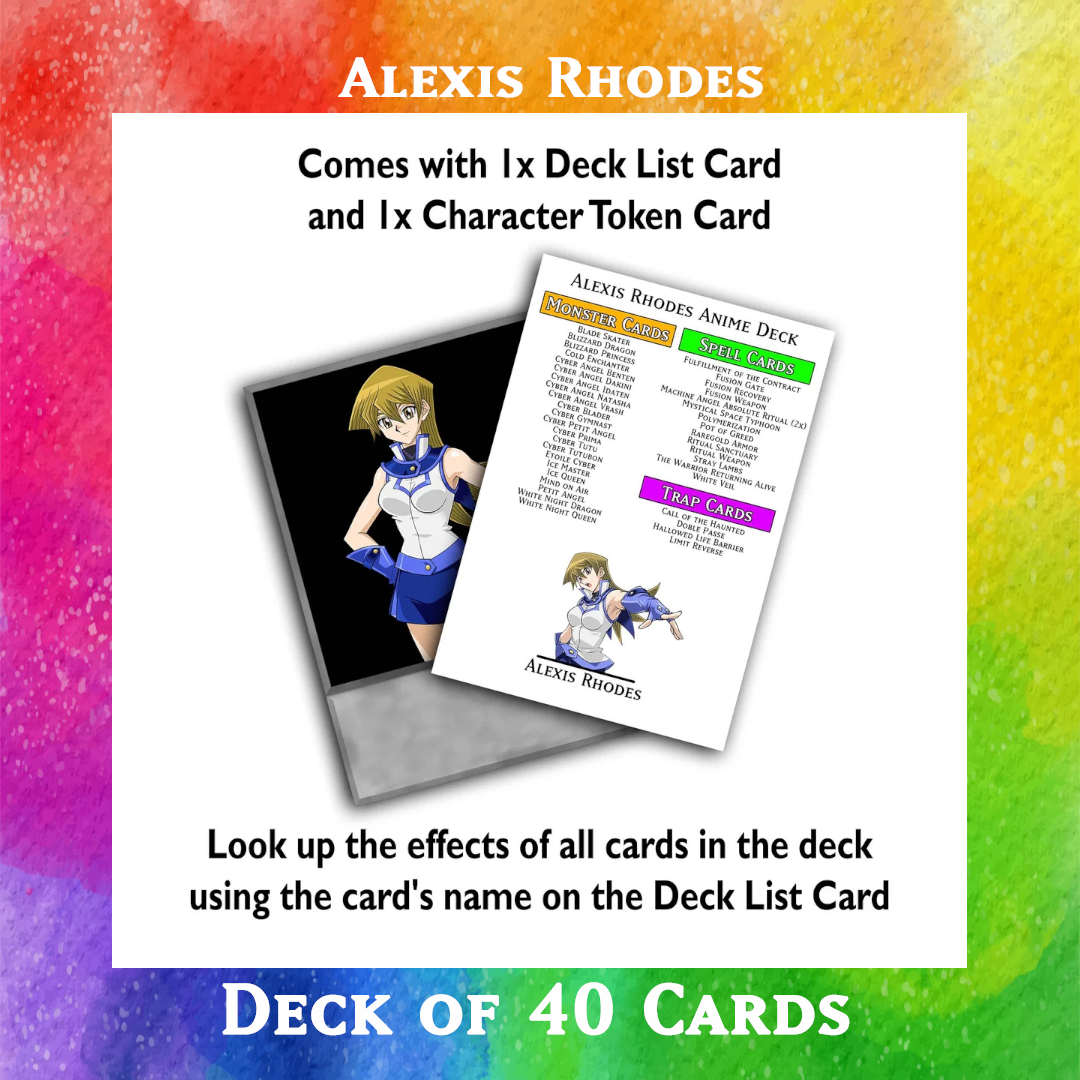 Alexis Rhodes deck of 40 anime cards - Yugioh Orica