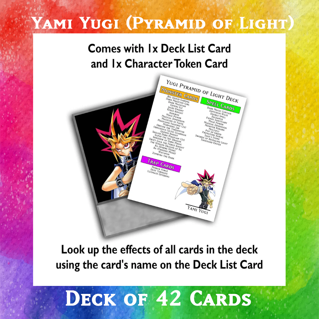 Yami Yugi (Pyramid of Light) deck of 42 anime cards