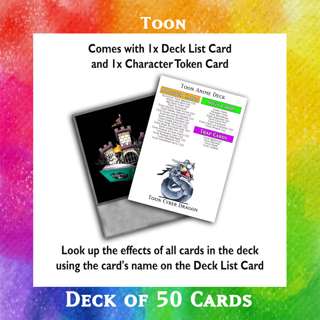 Toon deck of 50 anime cards