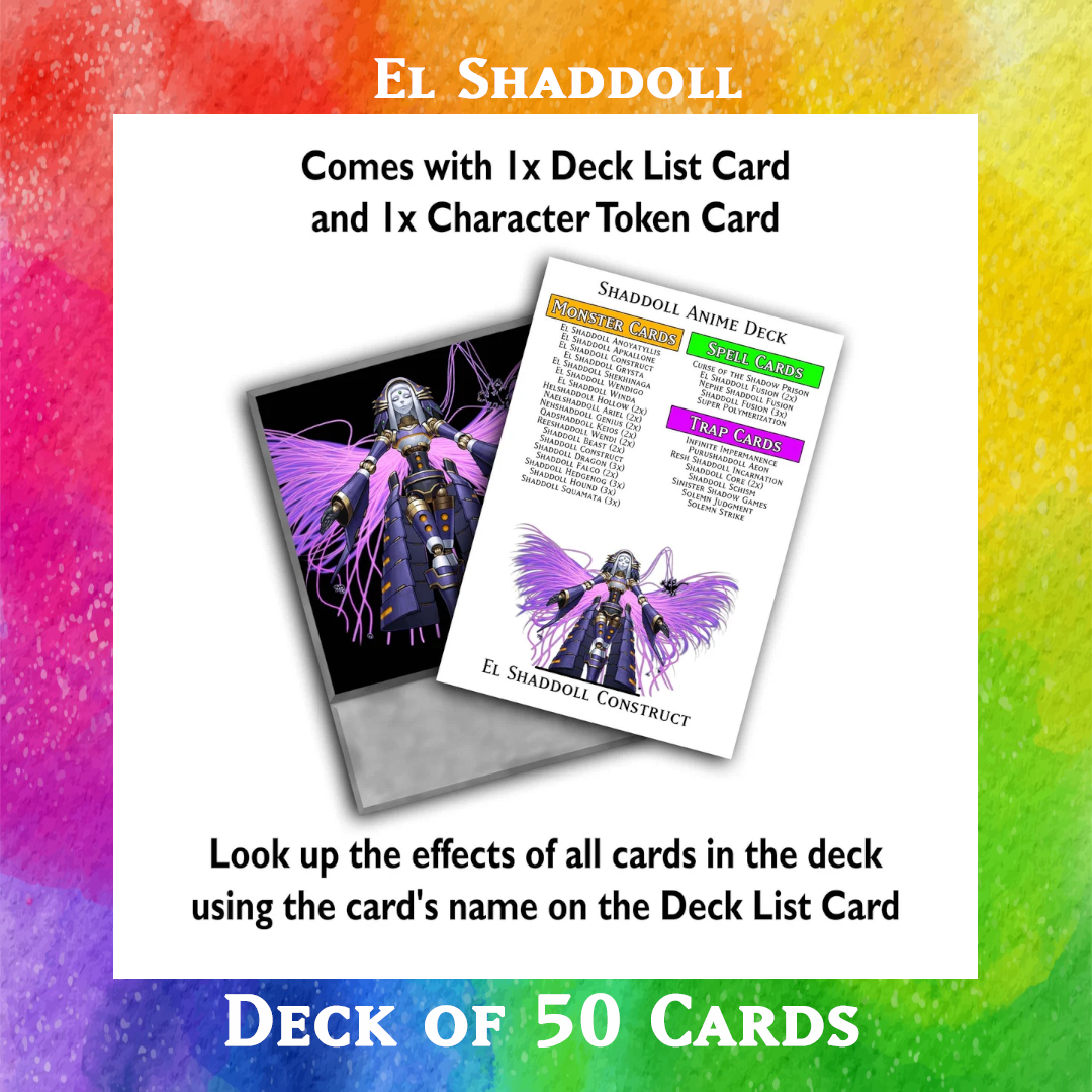 Yugioh Orica - El Shaddoll deck of 50 anime cards Yugioh Orica Vintage Yugioh Orica - El Shaddoll deck of 50 anime cards Yugioh Orica Vintage