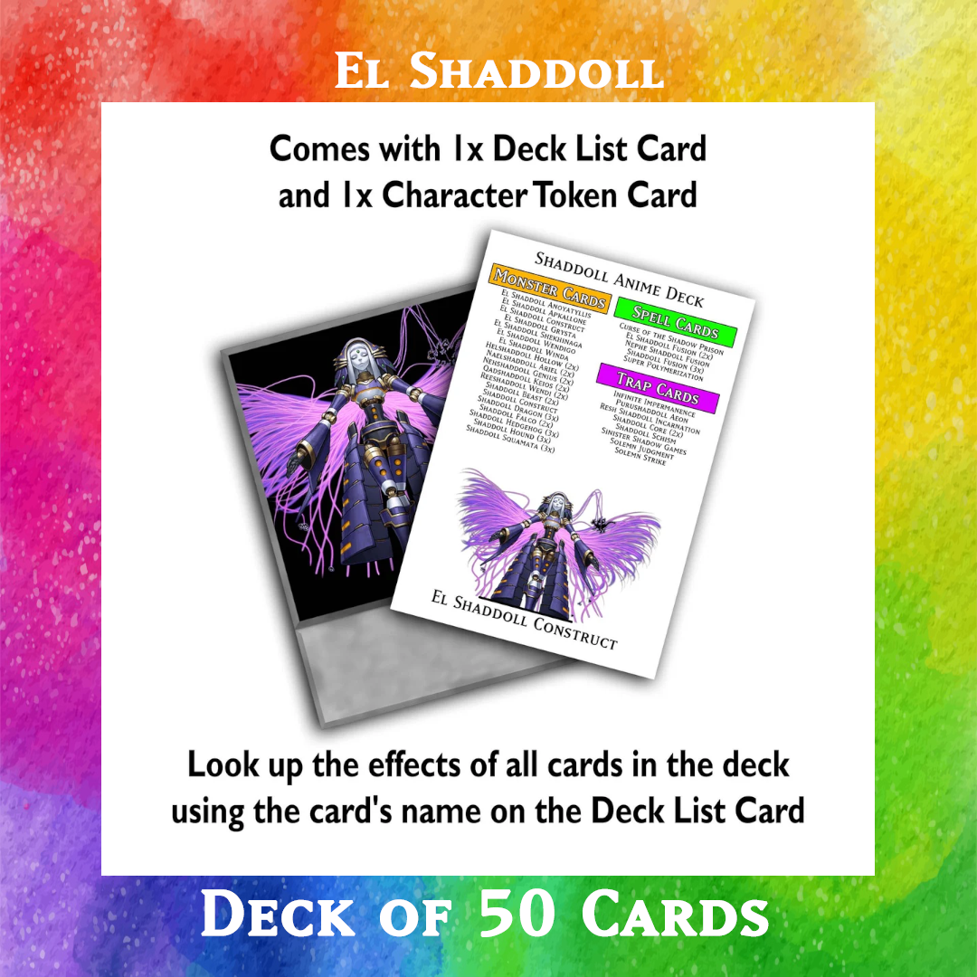 El Shaddoll deck of 50 anime cards - Yugioh Orica